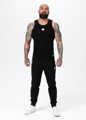 Schwarzes Tanktop mit kleinem RIB-LOGO