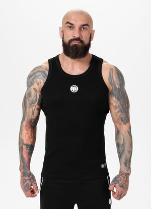 Schwarzes Tanktop mit kleinem RIB-LOGO