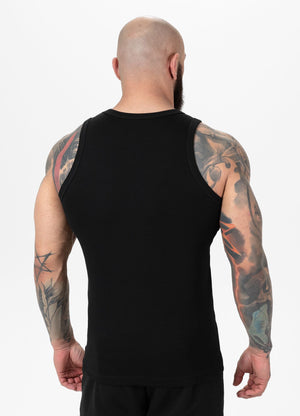 Schwarzes Tanktop mit kleinem RIB-LOGO