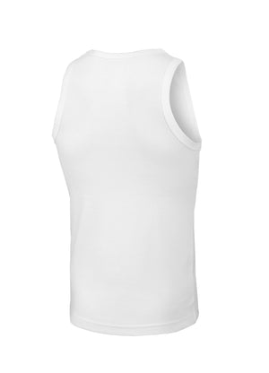 Weißes Tanktop mit kleinem RIB-LOGO