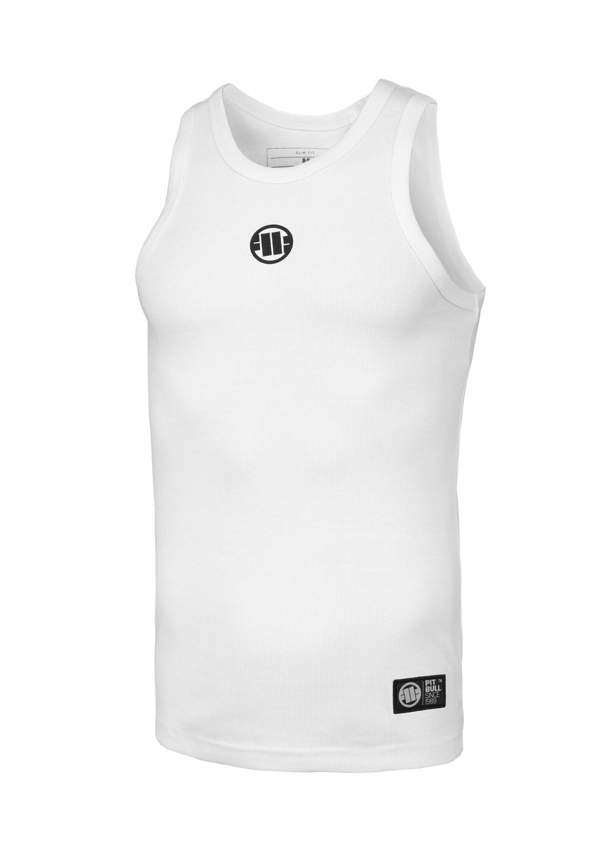 Weißes Tanktop mit kleinem RIB-LOGO