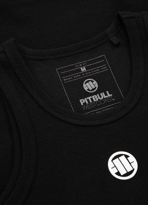 Schwarzes Tanktop mit kleinem RIB-LOGO