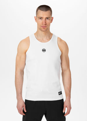 Weißes Tanktop mit kleinem RIB-LOGO