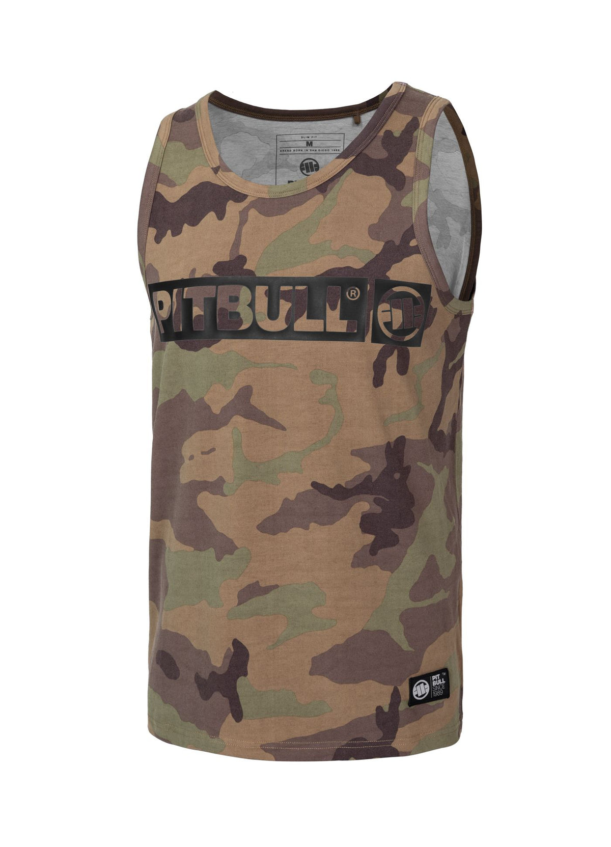 HILLTOP – Schmal geschnittenes Tanktop mit Camouflage-Muster