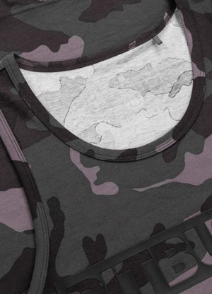 HILLTOP – Schmal geschnittenes Tanktop mit Camouflage-Muster in Schwarz