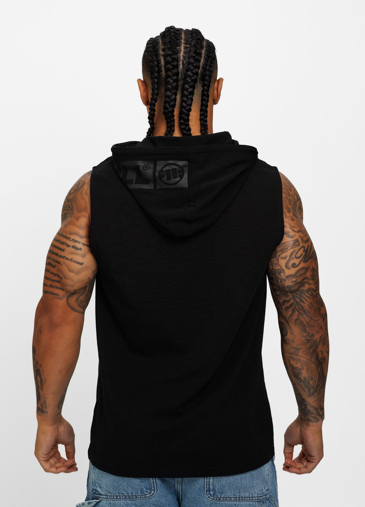 HILLTOP 210 Schwarzes Tanktop mit Kapuze