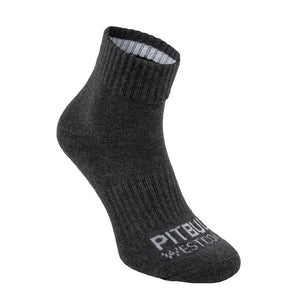 Low Ankle Socks TNT 3pack Charcoal - Pitbull West Coast International Store 