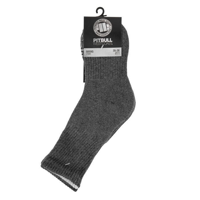 Socks Crew TNT 3pack Charcoal - Pitbull West Coast International Store 